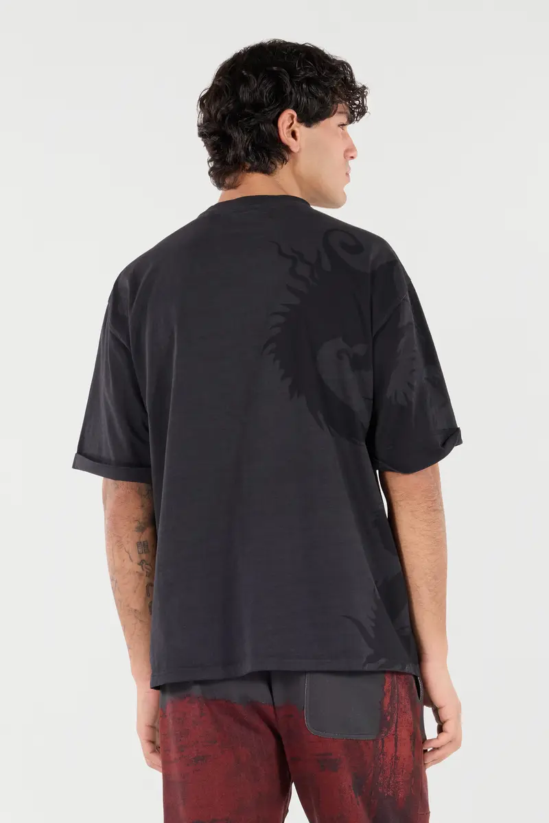 Roberto Cavalli T-Shirt With Ideogram RC Monogram | Thumbnail 3 Roberto Cavalli T-Shirt With Ideogram RC Monogram | Thumbnail 3