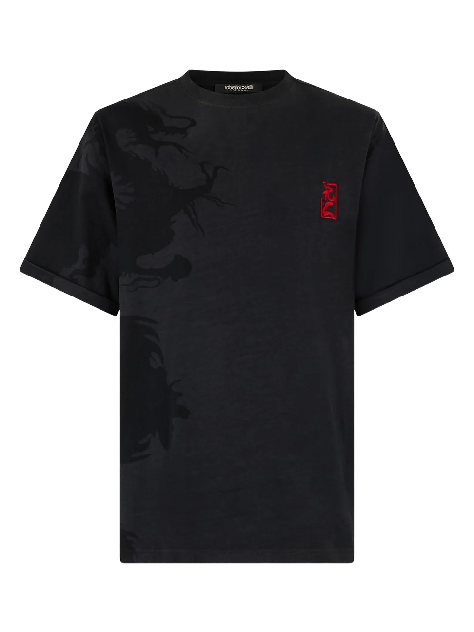 Roberto Cavalli T-Shirt With Ideogram RC Monogram