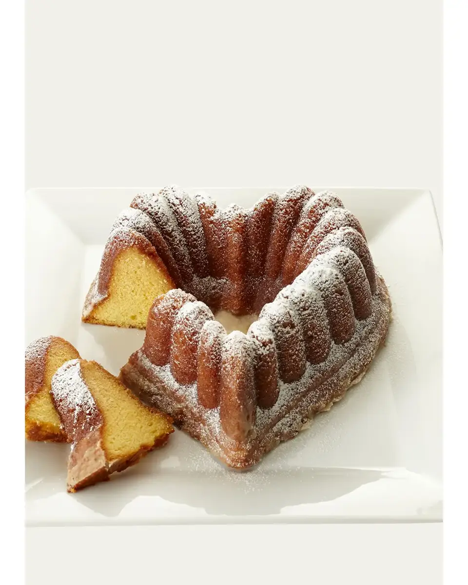 PM Delights Heart-Shaped Rum Cake | Image 1 PM Delights Heart-Shaped Rum Cake | Image 1