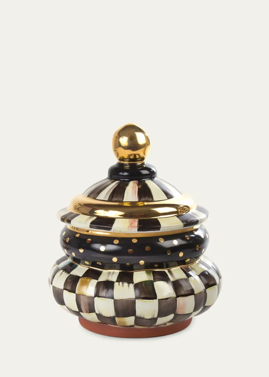 MacKenzie-Childs Courtly Check Groovy Canister | Thumbnail 2 MacKenzie-Childs Courtly Check Groovy Canister | Thumbnail 2