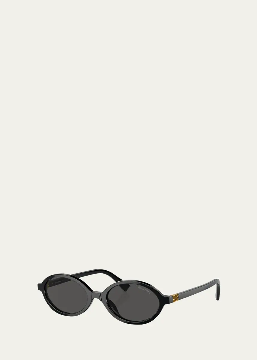 Miu Miu Acetate Oval Sunglasses | Thumbnail 2 Miu Miu Acetate Oval Sunglasses | Thumbnail 2