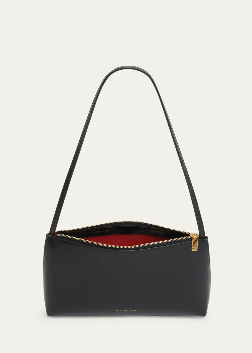 MANSUR GAVRIEL Gaia Zip Leather Shoulder Bag | Thumbnail 4 MANSUR GAVRIEL Gaia Zip Leather Shoulder Bag | Thumbnail 4