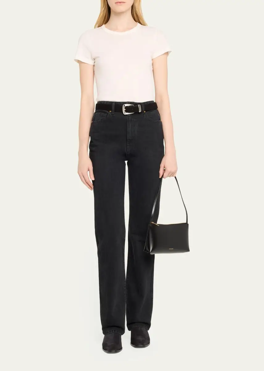 MANSUR GAVRIEL Gaia Zip Leather Shoulder Bag | Thumbnail 5 MANSUR GAVRIEL Gaia Zip Leather Shoulder Bag | Thumbnail 5