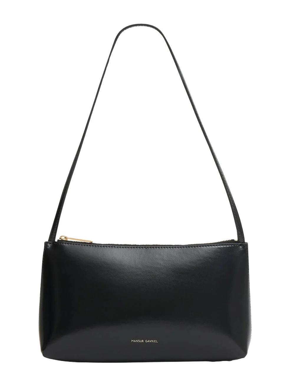 Gaia Zip Leather Shoulder Bag