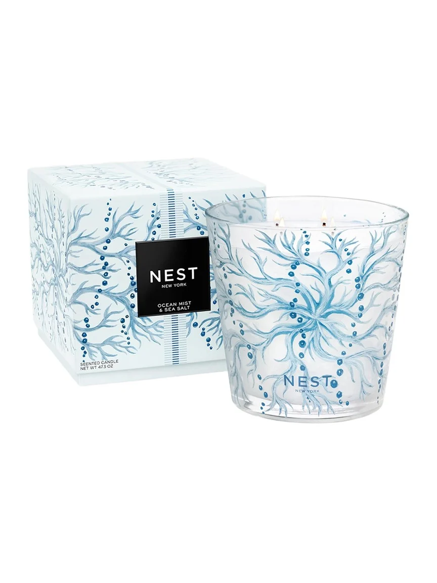 NEST New York Ocean Mist & Sea Salt Luxury 4-Wick Candle, 43.7 oz.