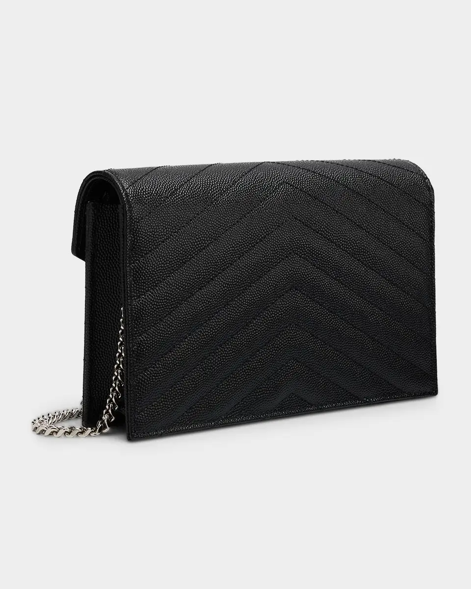 Saint Laurent Cassandre YSL Shoulder Bag in Chevron Quilted Leather | Thumbnail 3 Saint Laurent Cassandre YSL Shoulder Bag in Chevron Quilted Leather | Thumbnail 3