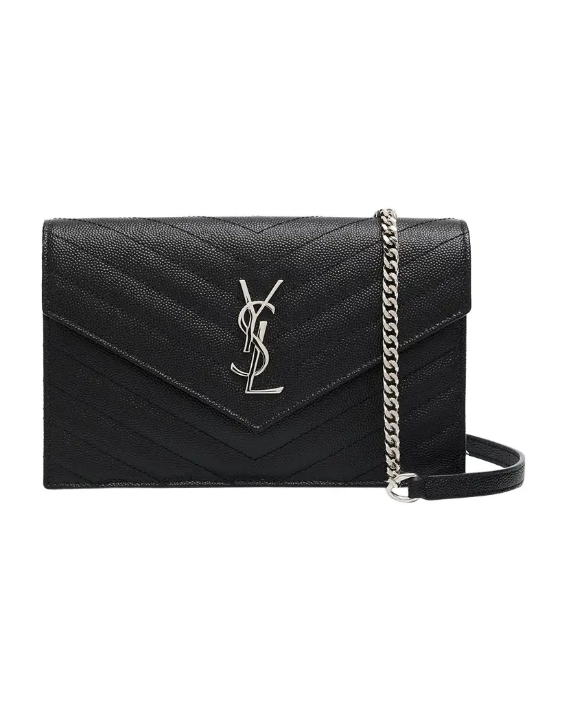 Saint Laurent Cassandre YSL Shoulder Bag in Chevron Quilted Leather | Image 1 Saint Laurent Cassandre YSL Shoulder Bag in Chevron Quilted Leather | Image 1