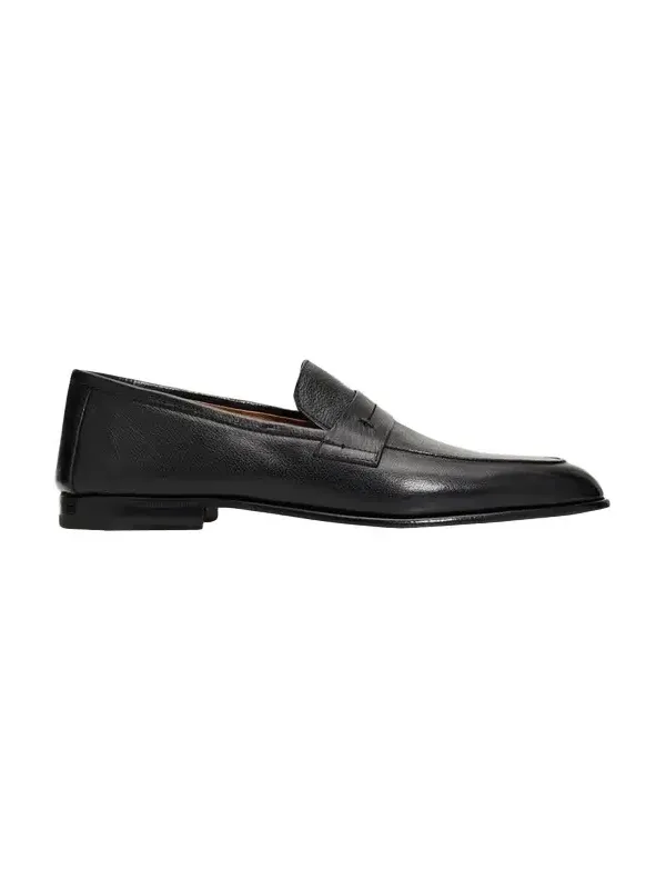 Bergdorf Goodman Men's Buffalo Leather Penny Loafers