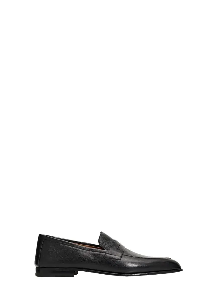 Bergdorf Goodman Men's Patent-Finish Buffalo Leather Derby Shoes | Image 1 Bergdorf Goodman Men's Patent-Finish Buffalo Leather Derby Shoes | Image 1