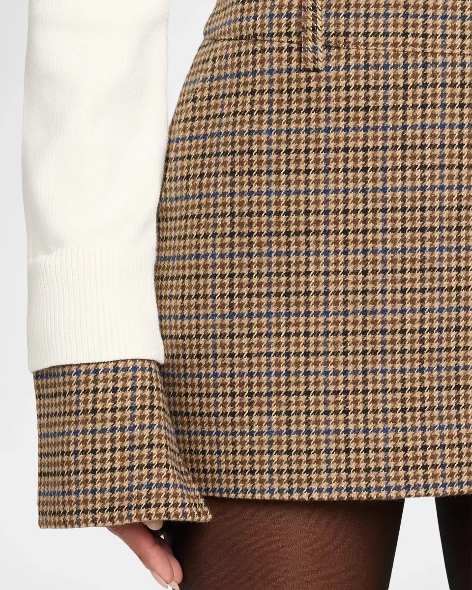 SEROYA Valkiria Houndstooth Mini Skort | Thumbnail 5 SEROYA Valkiria Houndstooth Mini Skort | Thumbnail 5