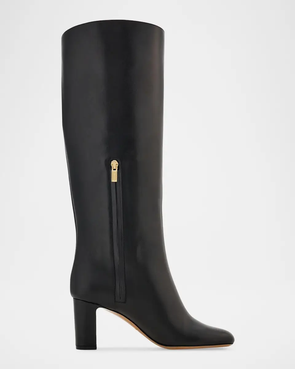 Ferragamo 70mm Elli Leather Knee-High Boots | Thumbnail 4 Ferragamo 70mm Elli Leather Knee-High Boots | Thumbnail 4