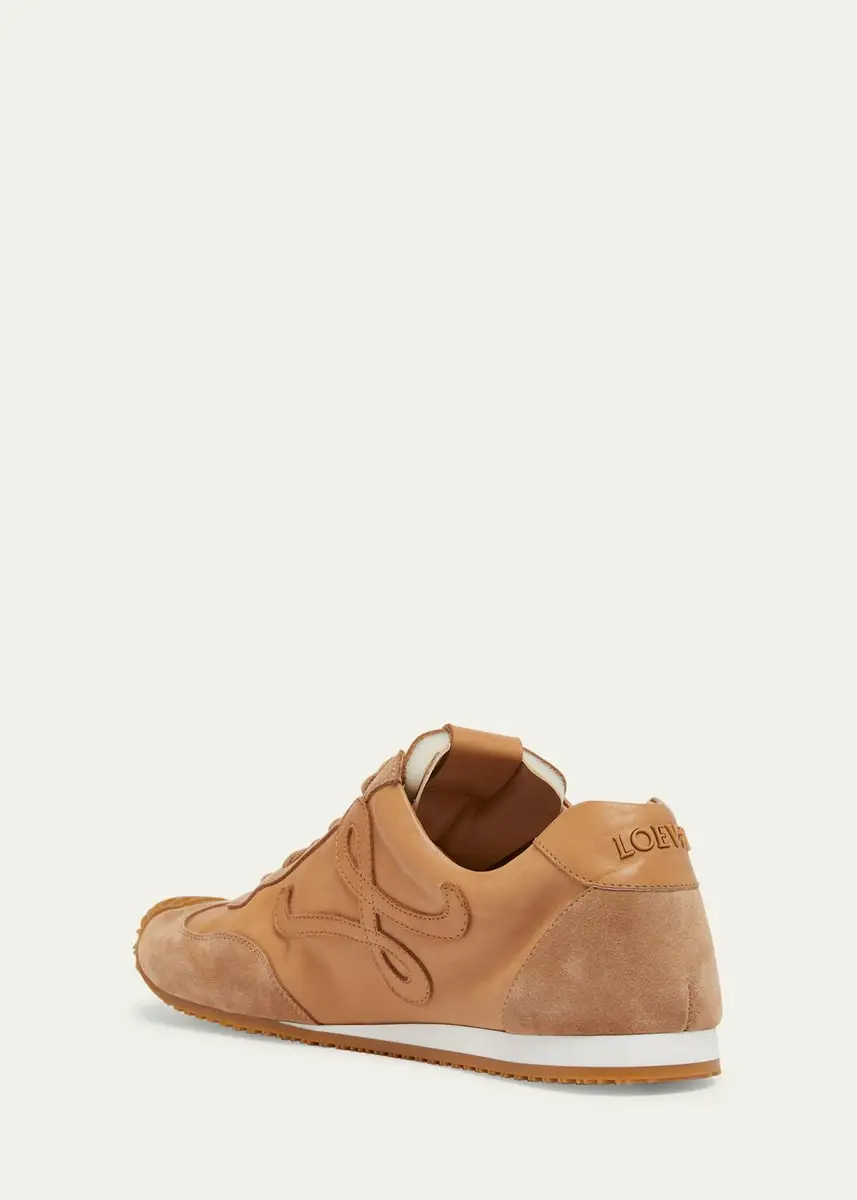 Loewe Men's Ballet Runner 2.0 Leather and Suede Low-Top Sneakers | Thumbnail 5 Loewe Men's Ballet Runner 2.0 Leather and Suede Low-Top Sneakers | Thumbnail 5