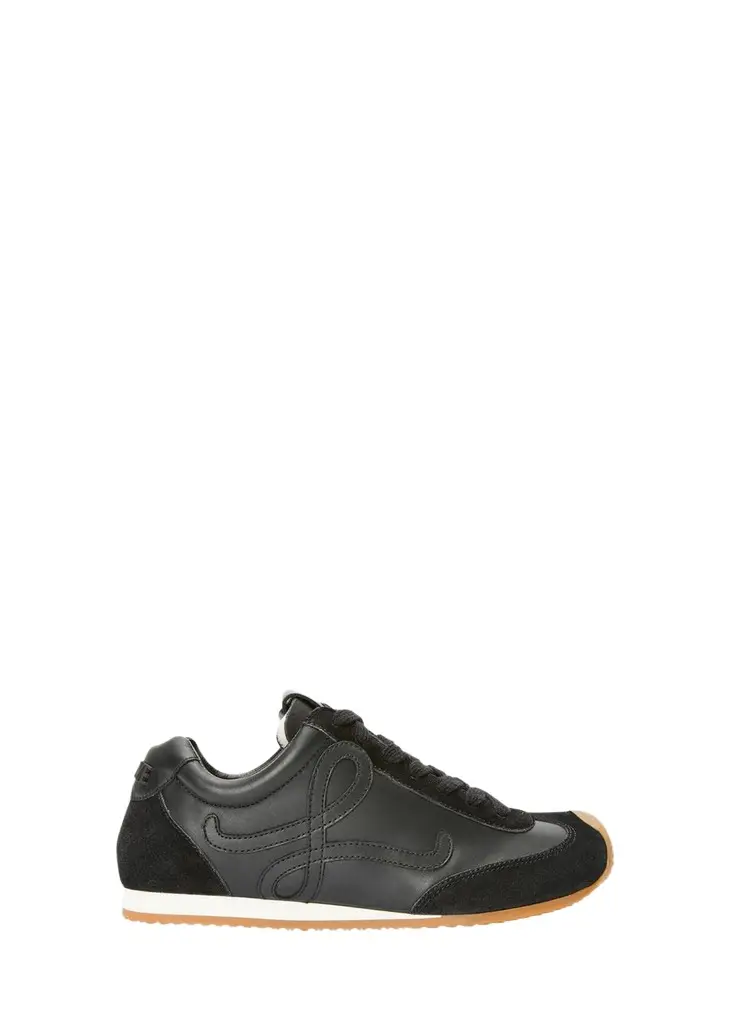 Loewe Men's Ballet Runner 2.0 Leather and Suede Low-Top Sneakers | Image 1 Loewe Men's Ballet Runner 2.0 Leather and Suede Low-Top Sneakers | Image 1