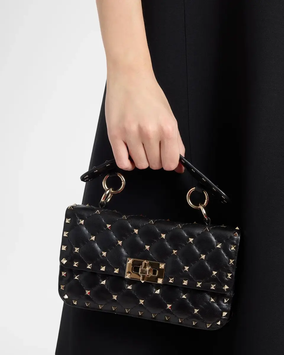 Valentino Garavani Small Quilted Leather Rockstud Shoulder Bag | Thumbnail 2 Valentino Garavani Small Quilted Leather Rockstud Shoulder Bag | Thumbnail 2