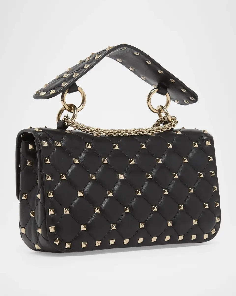 Valentino Garavani Small Quilted Leather Rockstud Shoulder Bag | Thumbnail 3 Valentino Garavani Small Quilted Leather Rockstud Shoulder Bag | Thumbnail 3