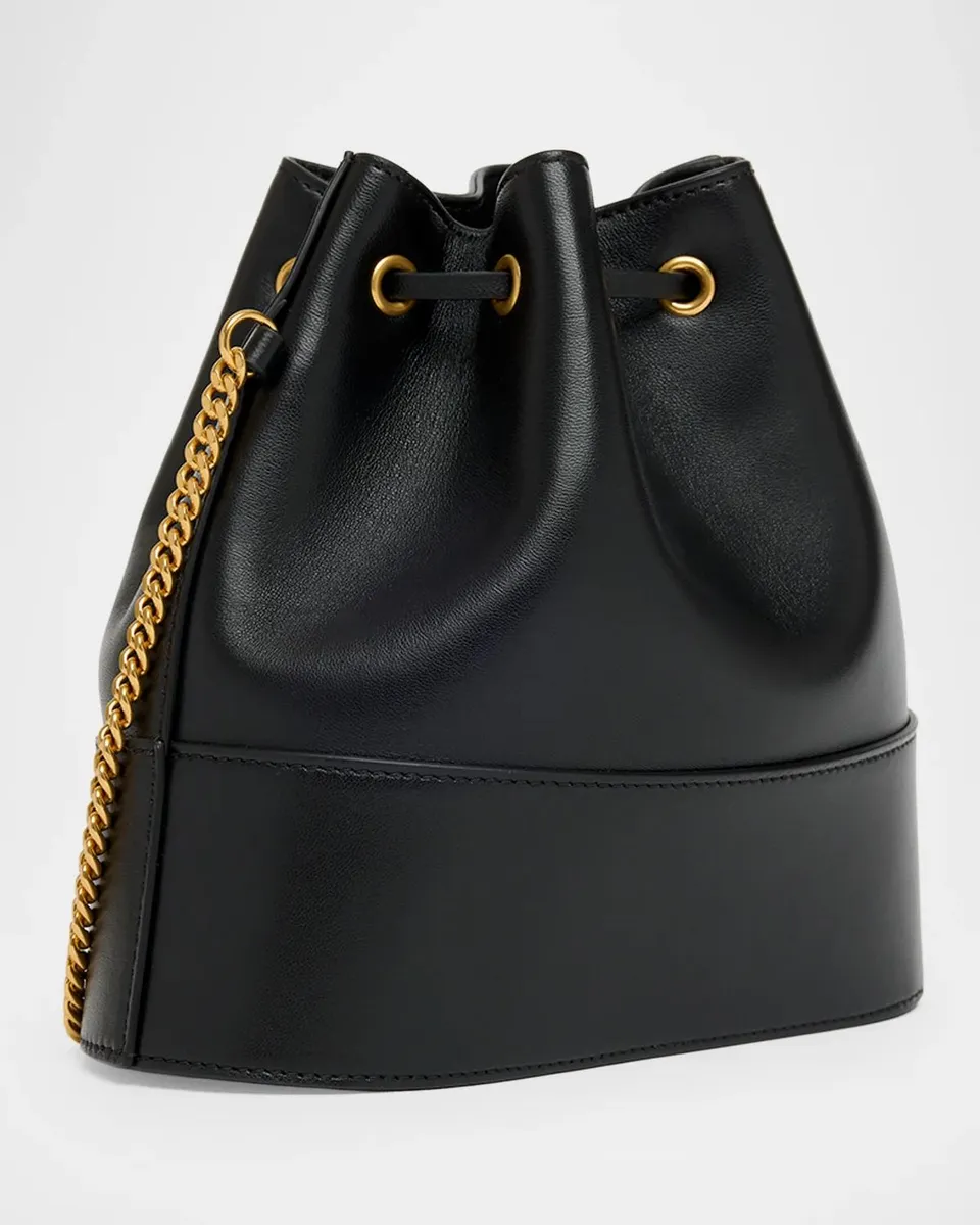 Valentino Garavani Mini Leather Drawstring Bucket Bag | Thumbnail 3 Valentino Garavani Mini Leather Drawstring Bucket Bag | Thumbnail 3
