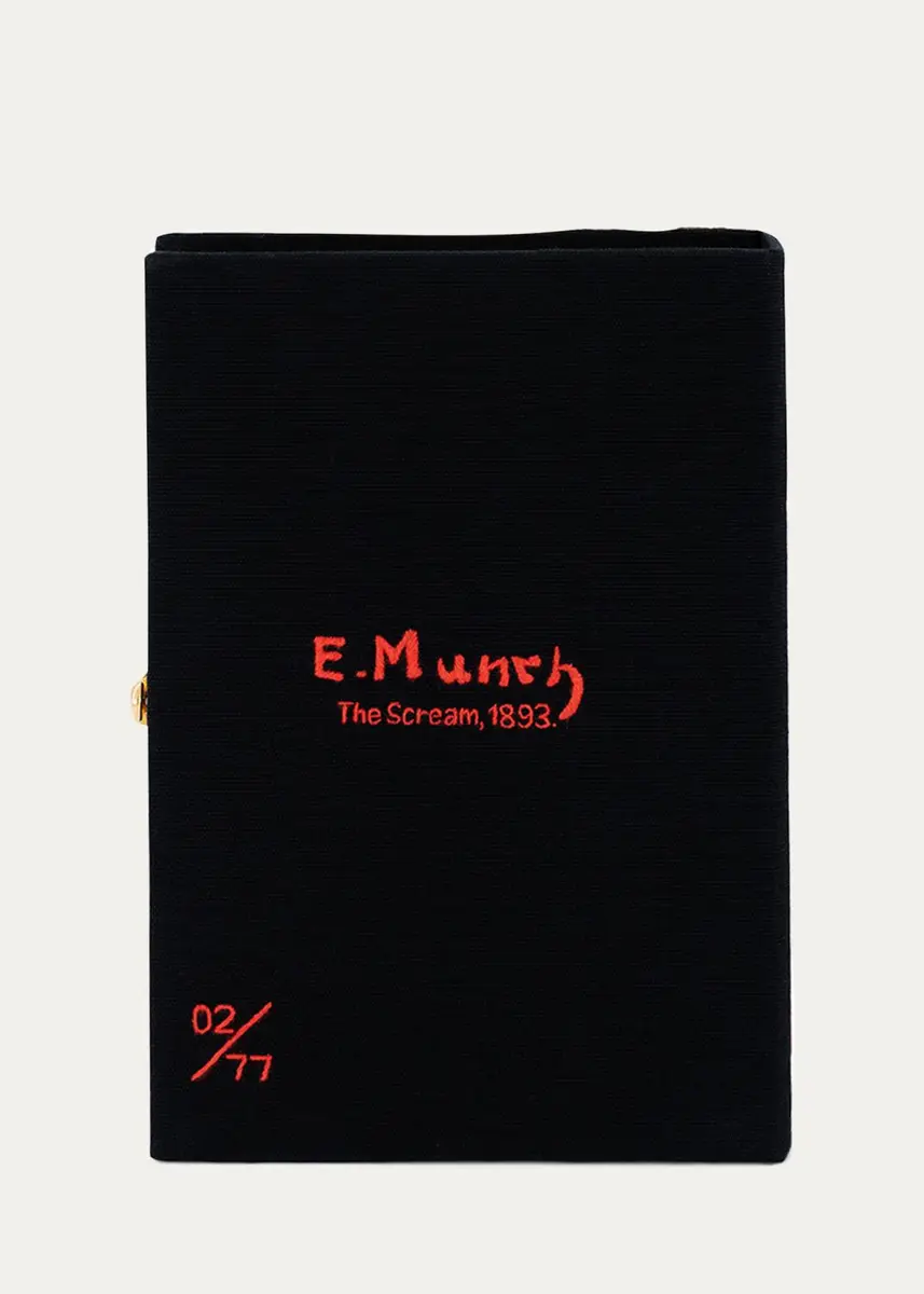 Olympia Le-Tan Museum Edvard Munch Book Clutch Bag | Thumbnail 2 Olympia Le-Tan Museum Edvard Munch Book Clutch Bag | Thumbnail 2