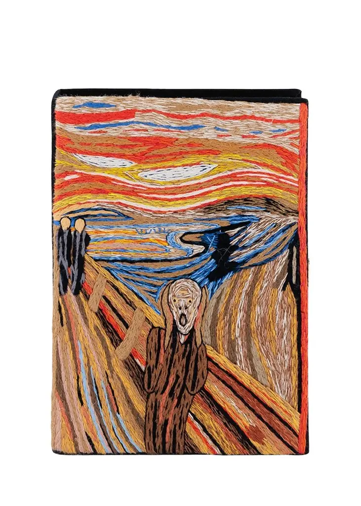 Olympia Le-Tan Museum Edvard Munch Book Clutch Bag | Image 1 Olympia Le-Tan Museum Edvard Munch Book Clutch Bag | Image 1