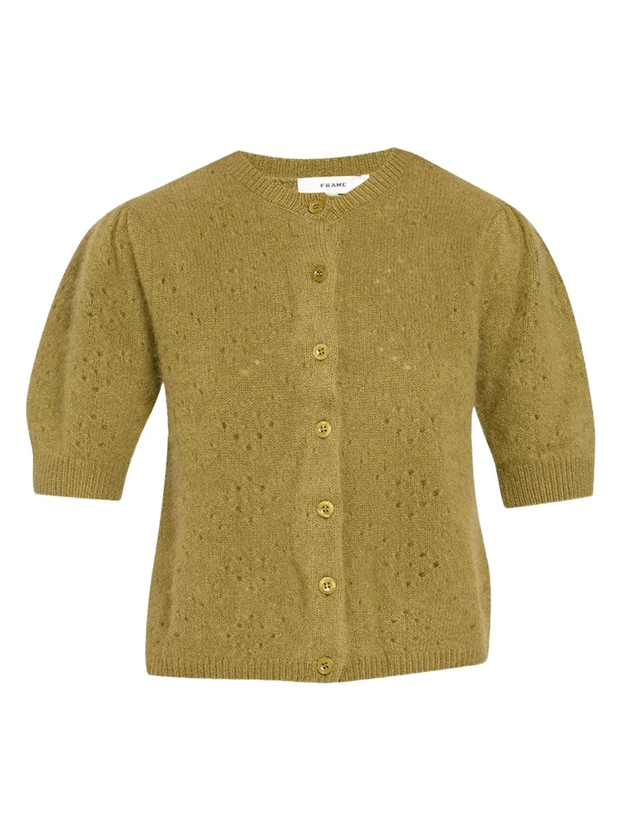 The Cashmere Pointelle Cardigan The Cashmere Pointelle Cardigan