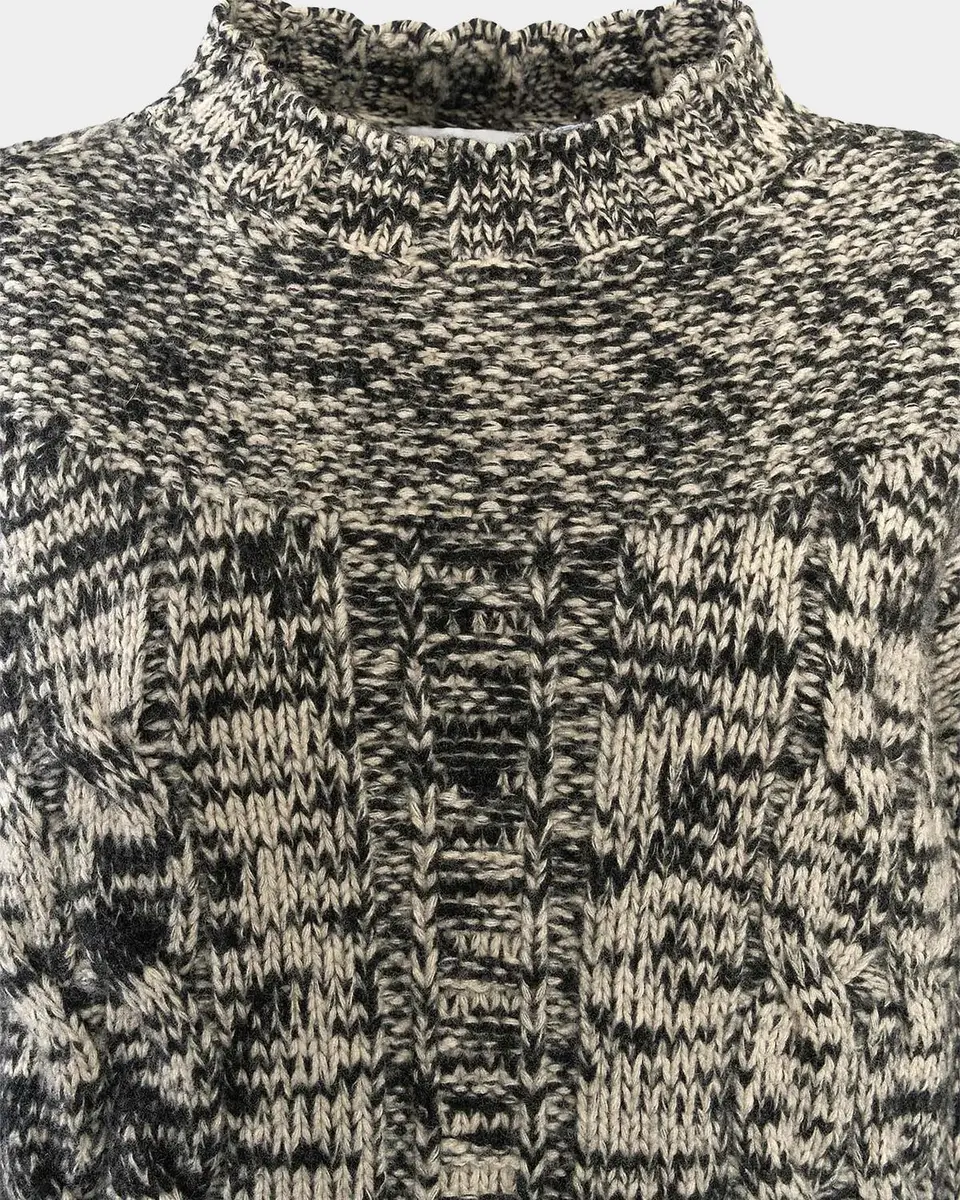 Malo Marled Wool-Silk Sweater | Thumbnail 6