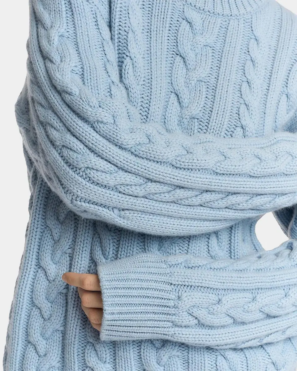 Malo Cable-Knit Cashmere Crewneck Sweater | Thumbnail 5 Malo Cable-Knit Cashmere Crewneck Sweater | Thumbnail 5