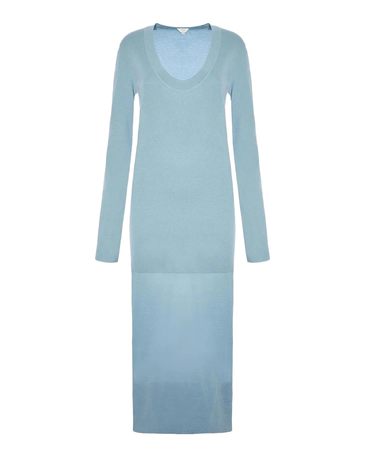 Malo Cashmere Sheer Panel Sweaterdress