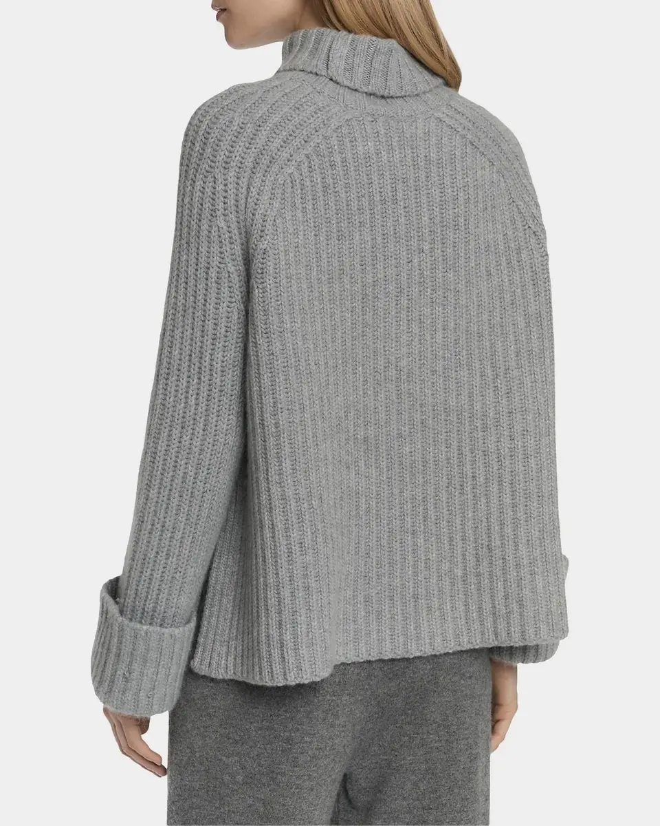 Malo Rib-Knit Cashmere Raglan Turtleneck Sweater | Thumbnail 3 Malo Rib-Knit Cashmere Raglan Turtleneck Sweater | Thumbnail 3