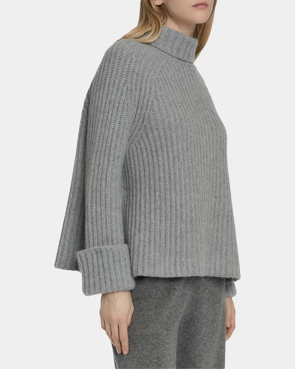 Malo Rib-Knit Cashmere Raglan Turtleneck Sweater | Thumbnail 7 Malo Rib-Knit Cashmere Raglan Turtleneck Sweater | Thumbnail 7