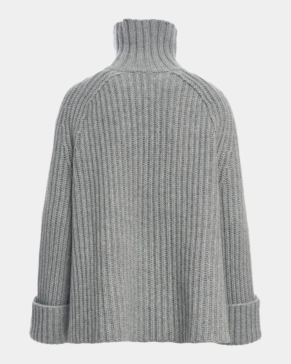 Malo Rib-Knit Cashmere Raglan Turtleneck Sweater | Thumbnail 8 Malo Rib-Knit Cashmere Raglan Turtleneck Sweater | Thumbnail 8