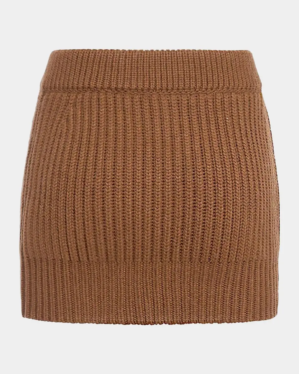 Malo Rib-Knit Cashmere Miniskirt | Thumbnail 7
