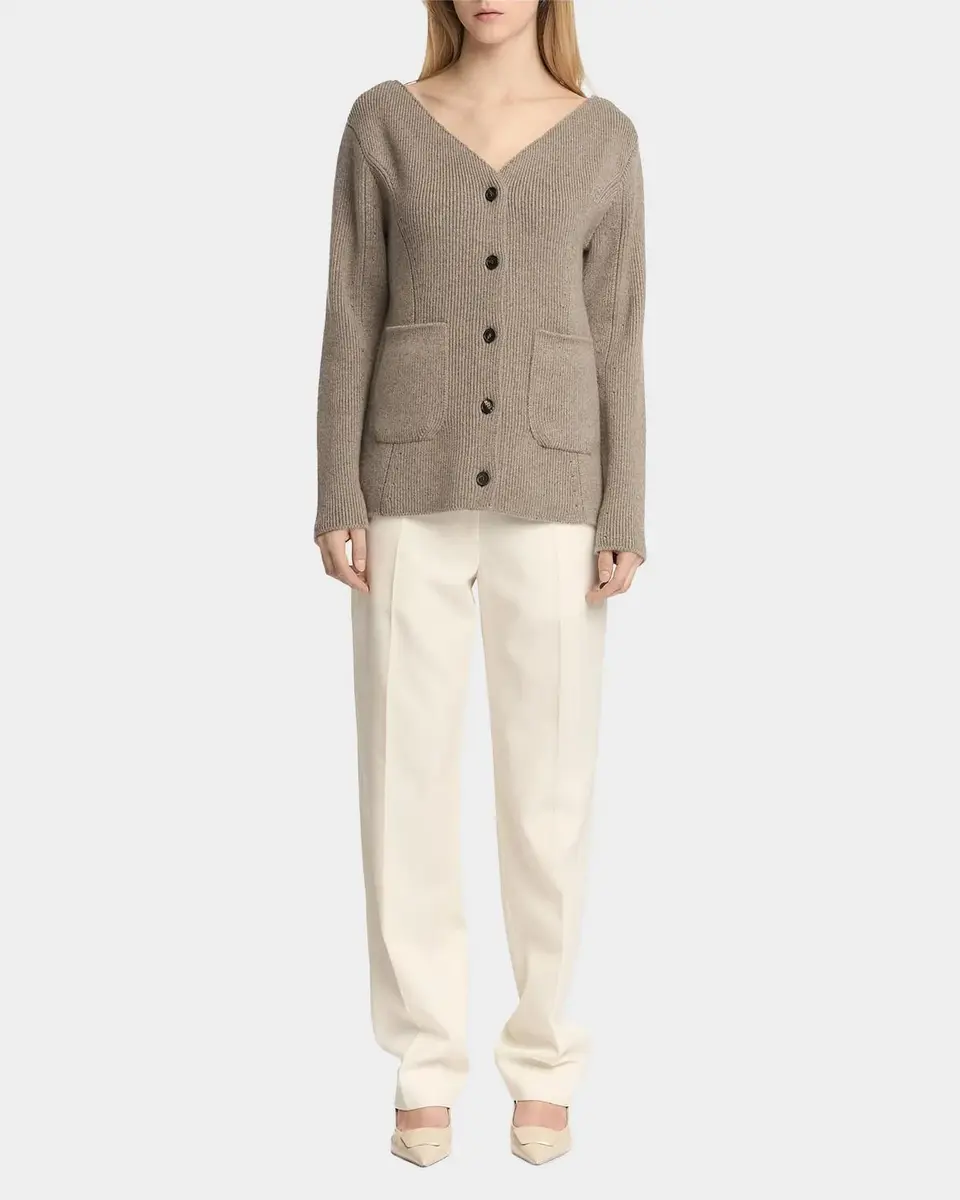 Malo Rib-Knit Cashmere Pocket Cardigan | Thumbnail 2 Malo Rib-Knit Cashmere Pocket Cardigan | Thumbnail 2