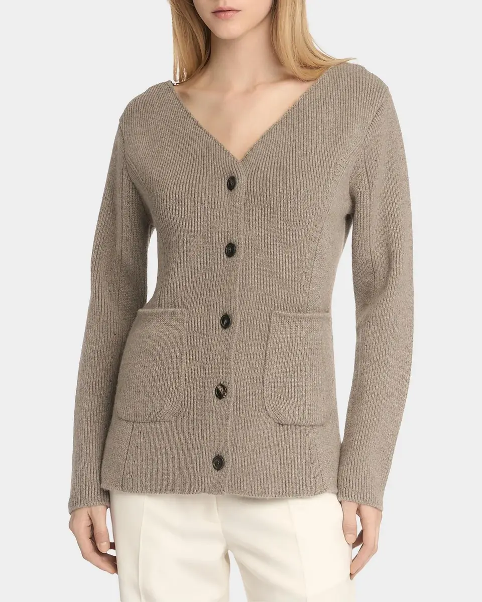 Malo Rib-Knit Cashmere Pocket Cardigan | Thumbnail 4 Malo Rib-Knit Cashmere Pocket Cardigan | Thumbnail 4