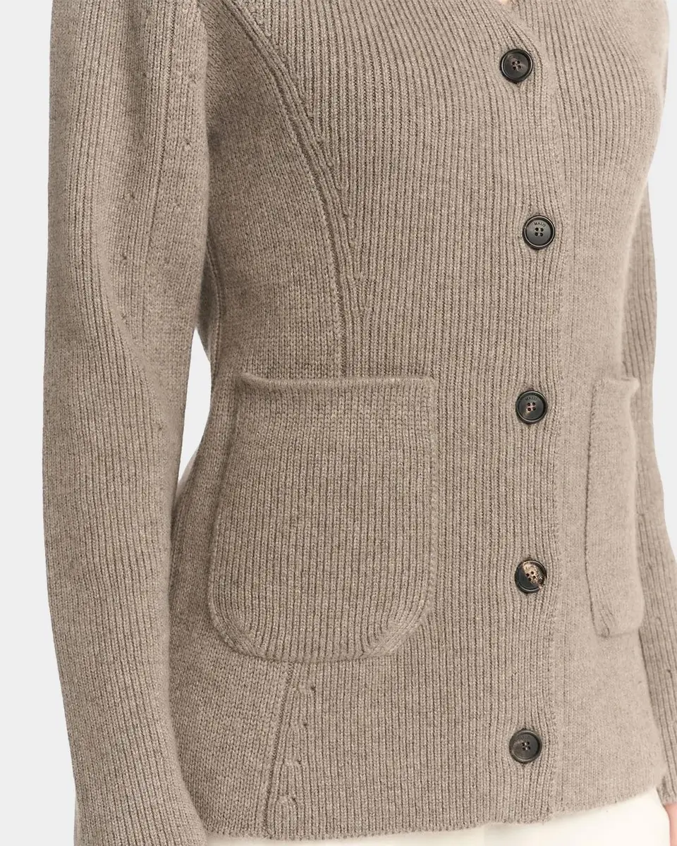 Malo Rib-Knit Cashmere Pocket Cardigan | Thumbnail 5 Malo Rib-Knit Cashmere Pocket Cardigan | Thumbnail 5