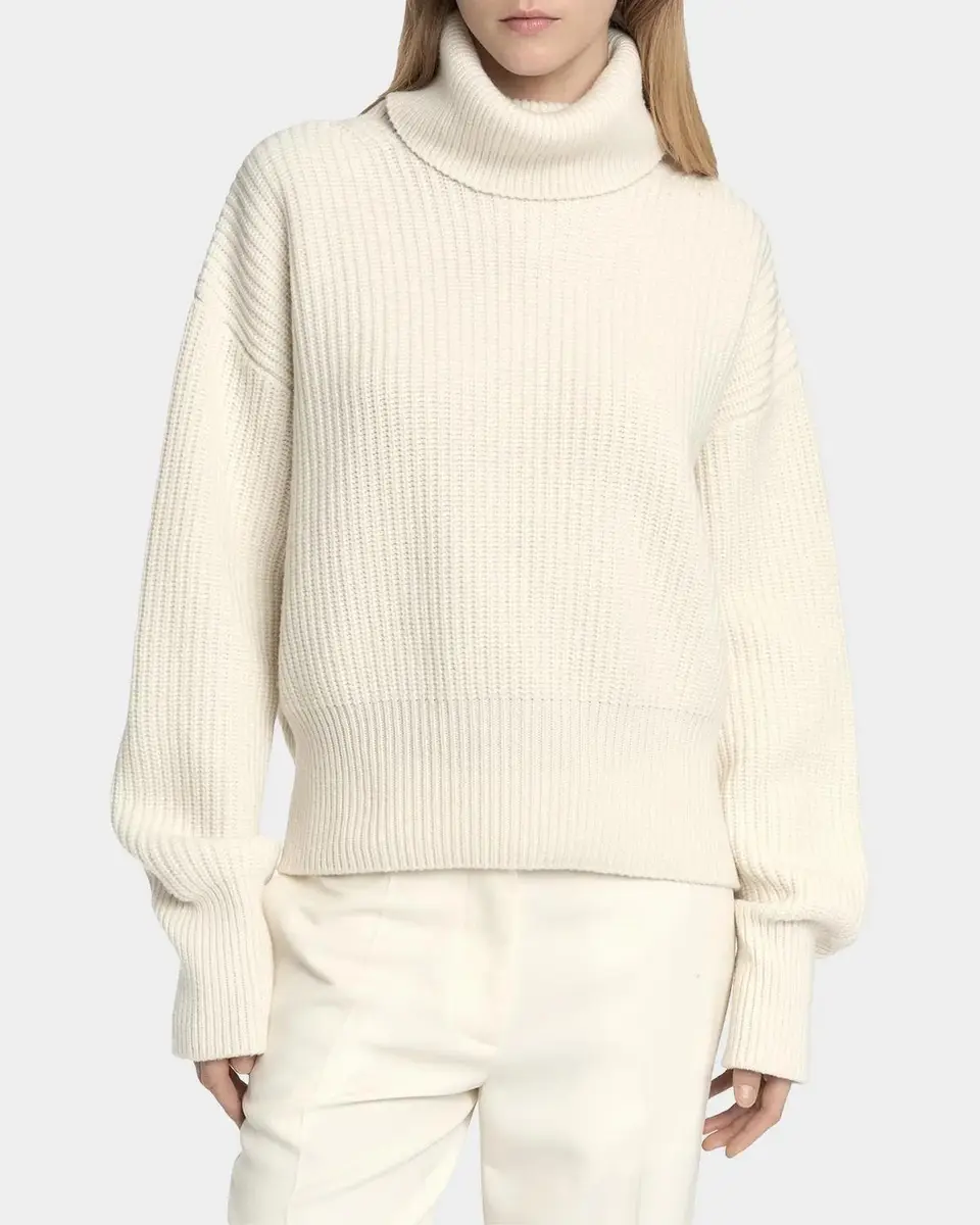 Malo Rib-Knit Cashmere Turtleneck Sweater | Thumbnail 4