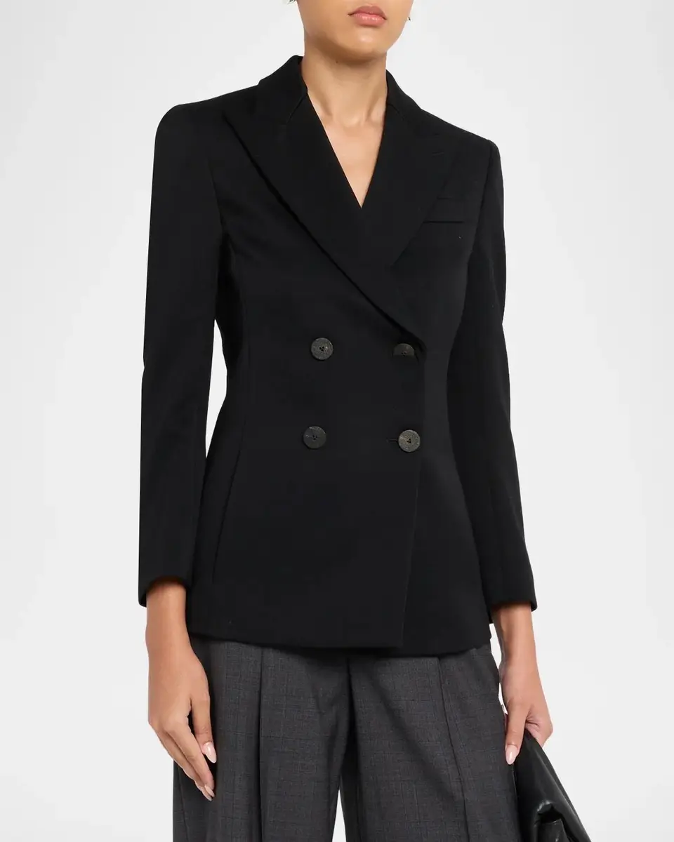 Giorgio Armani Double-Breasted Slim Wool Blazer | Thumbnail 4 Giorgio Armani Double-Breasted Slim Wool Blazer | Thumbnail 4