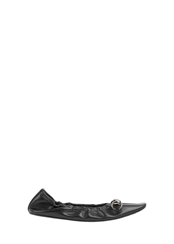 Gucci Prima Leather Ballerina Flats | Image 1 Gucci Prima Leather Ballerina Flats | Image 1