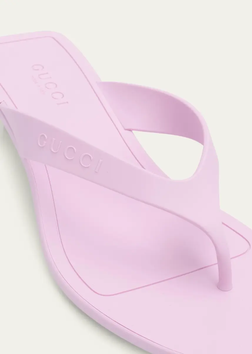 Gucci 35mm Vittoria Rubber Thong Sandals | Thumbnail 5 Gucci 35mm Vittoria Rubber Thong Sandals | Thumbnail 5