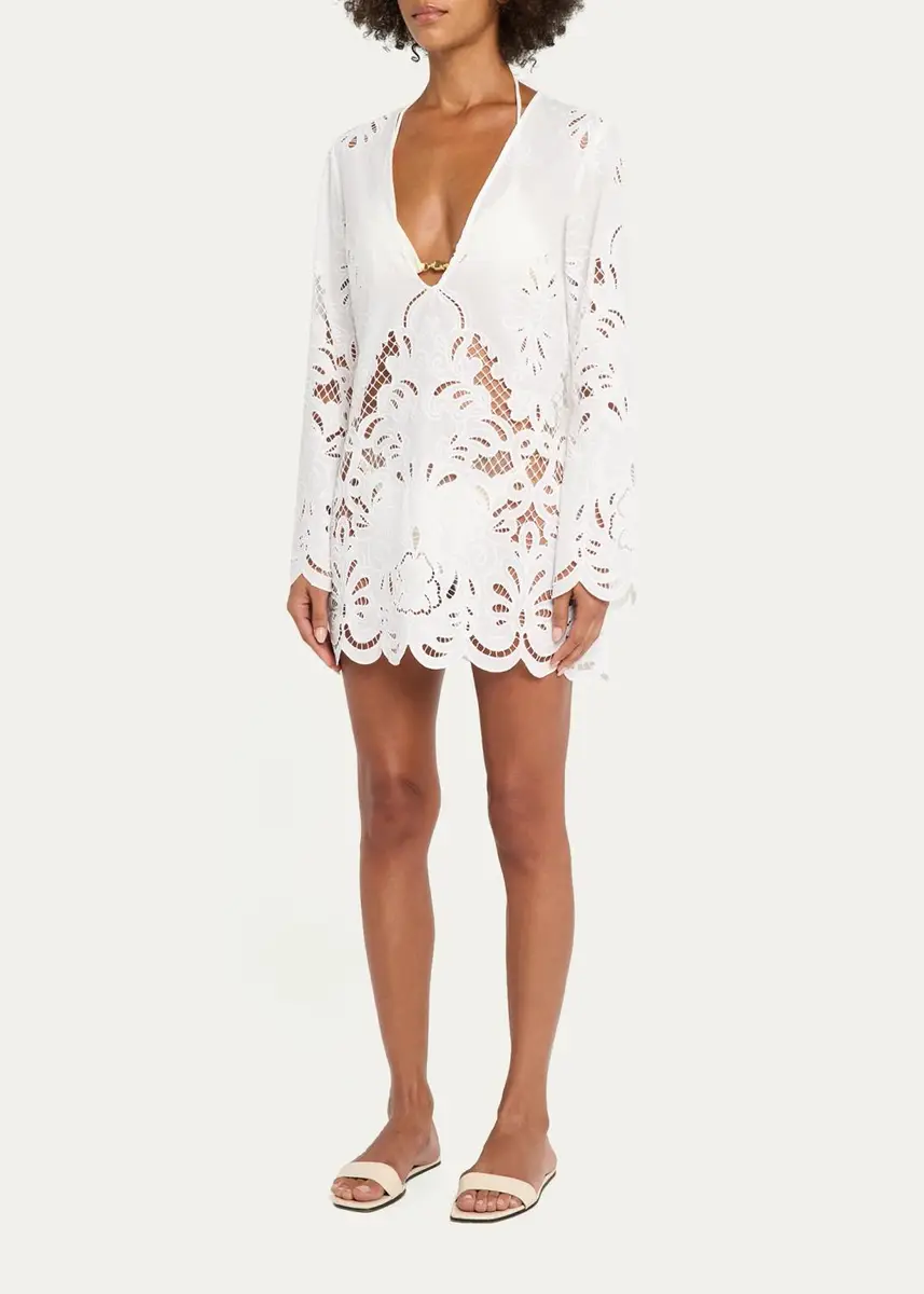 Shani Shemer Kelly Embroidered Kaftan Coverup | Thumbnail 4 Shani Shemer Kelly Embroidered Kaftan Coverup | Thumbnail 4