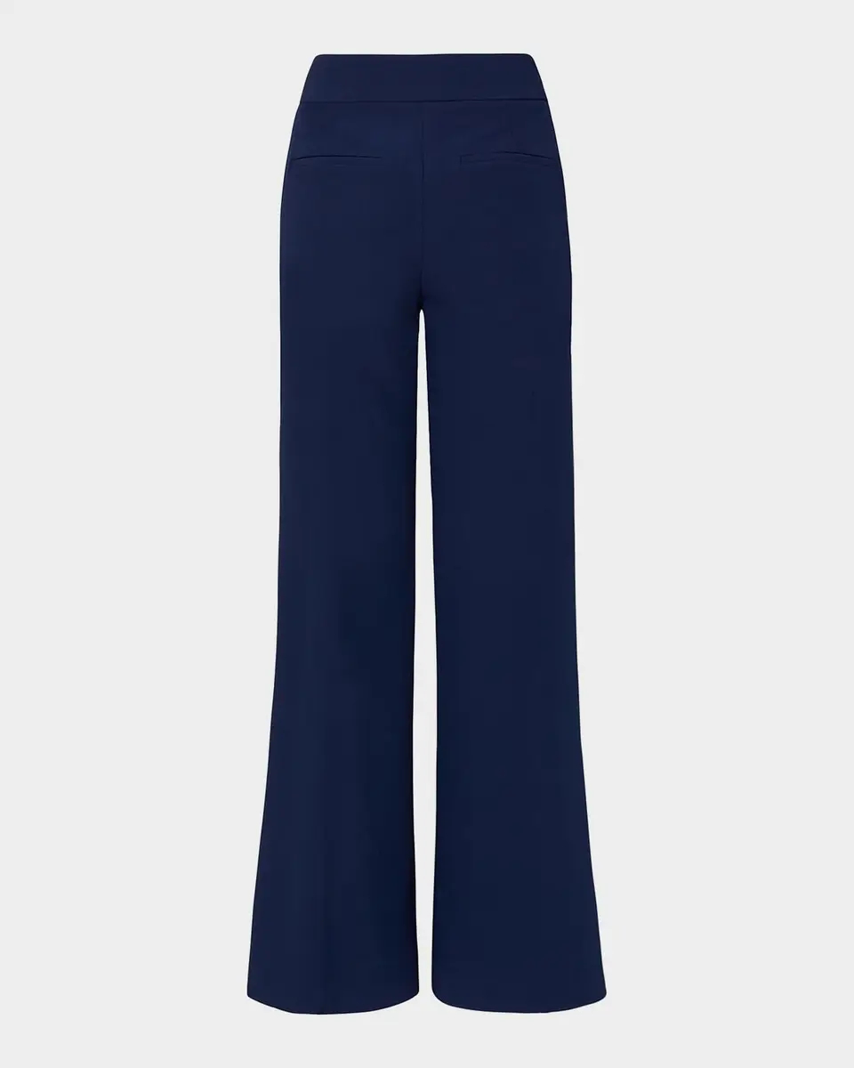 Milly Nash High-Rise Wide-Leg Cady Pants | Thumbnail 5 Milly Nash High-Rise Wide-Leg Cady Pants | Thumbnail 5