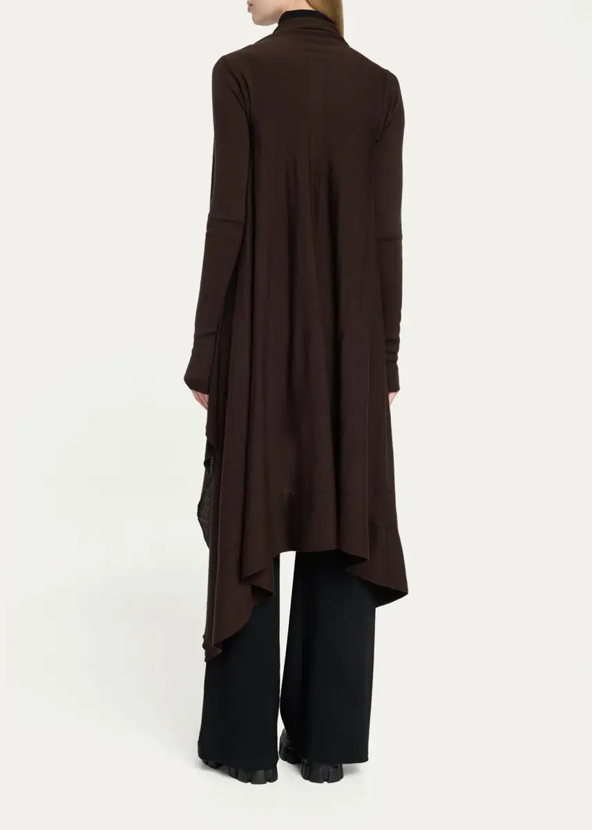 Rick Owens Wool Knit Long Wrap Cardigan | Thumbnail 3 Rick Owens Wool Knit Long Wrap Cardigan | Thumbnail 3