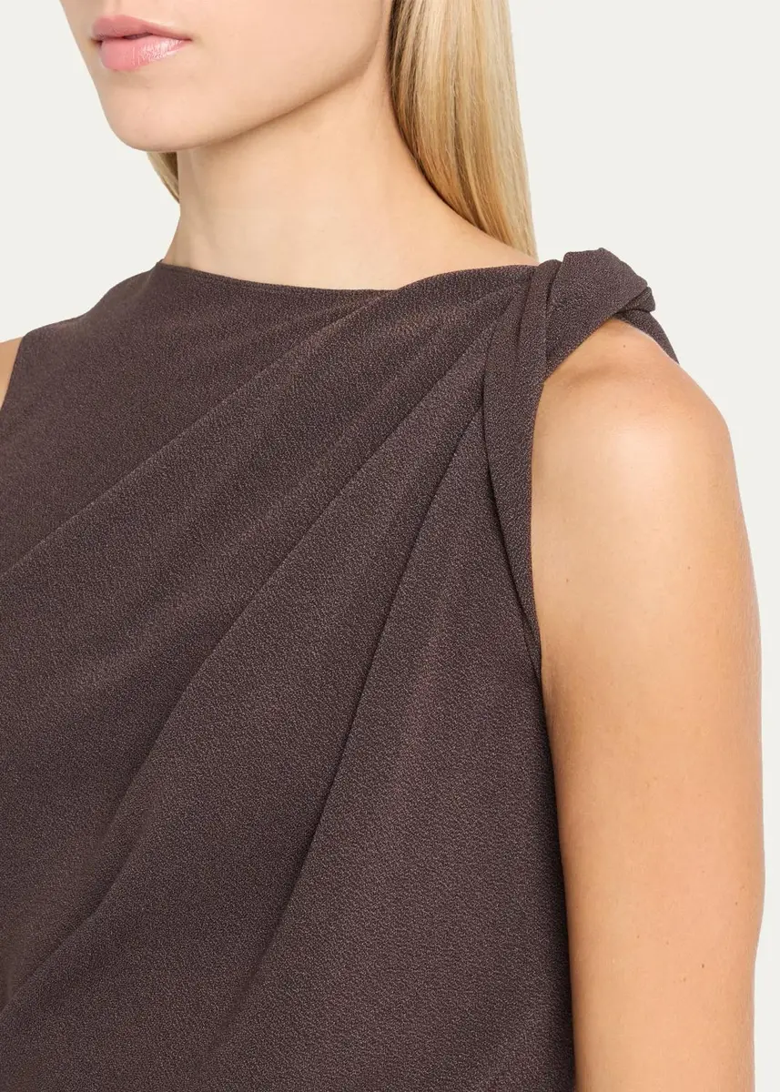 Theory Twisted Shoulder Midi Dress | Thumbnail 5 Theory Twisted Shoulder Midi Dress | Thumbnail 5