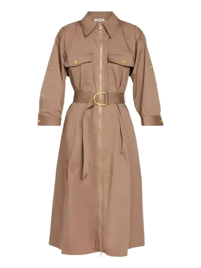 Callen Belted Midi Shirtdress Callen Belted Midi Shirtdress