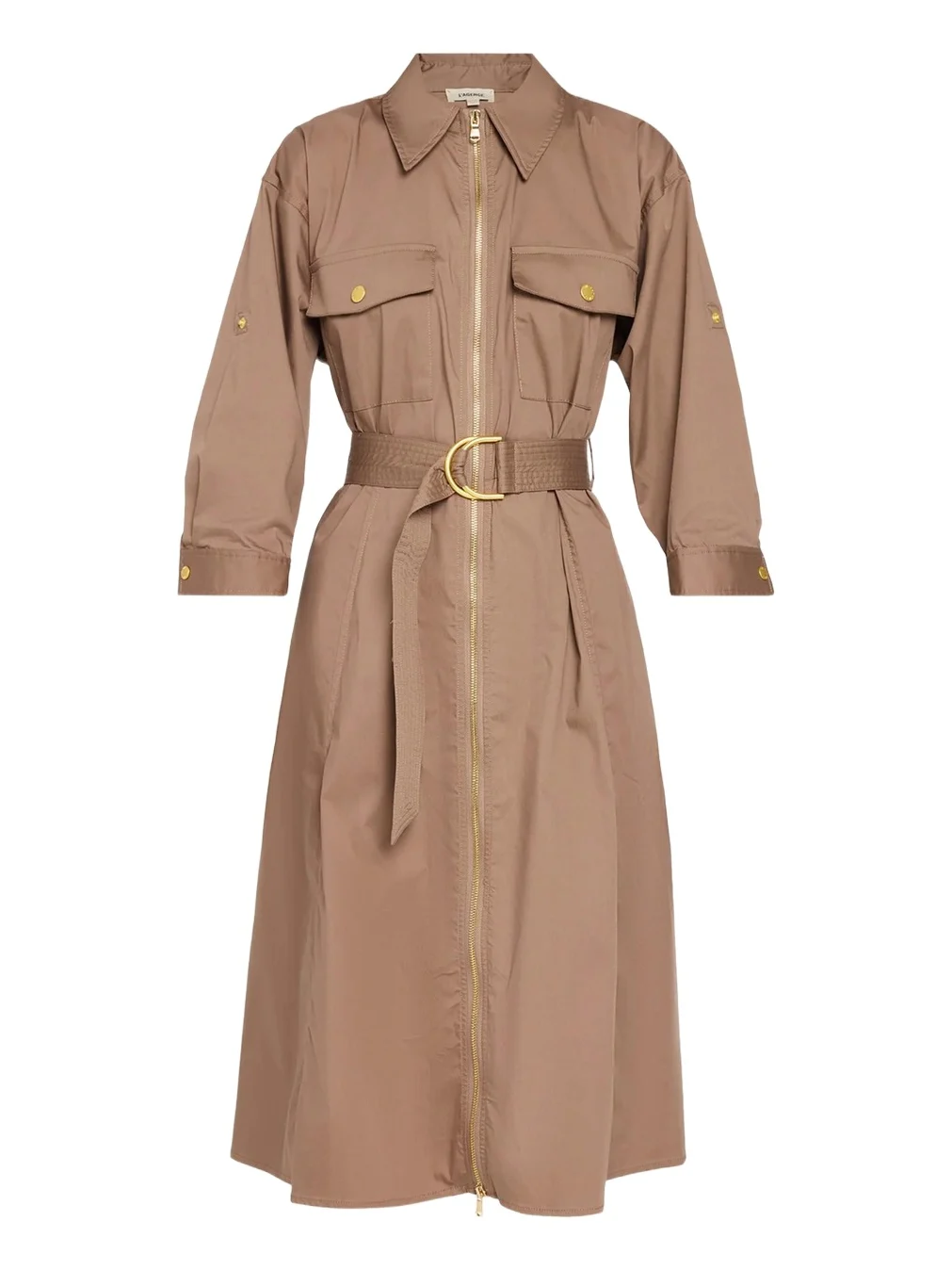 Callen Belted Midi Shirtdress Callen Belted Midi Shirtdress