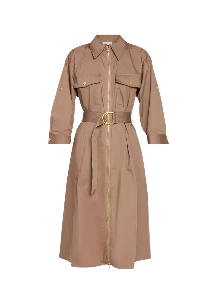 L'Agence Callen Belted Midi Shirtdress