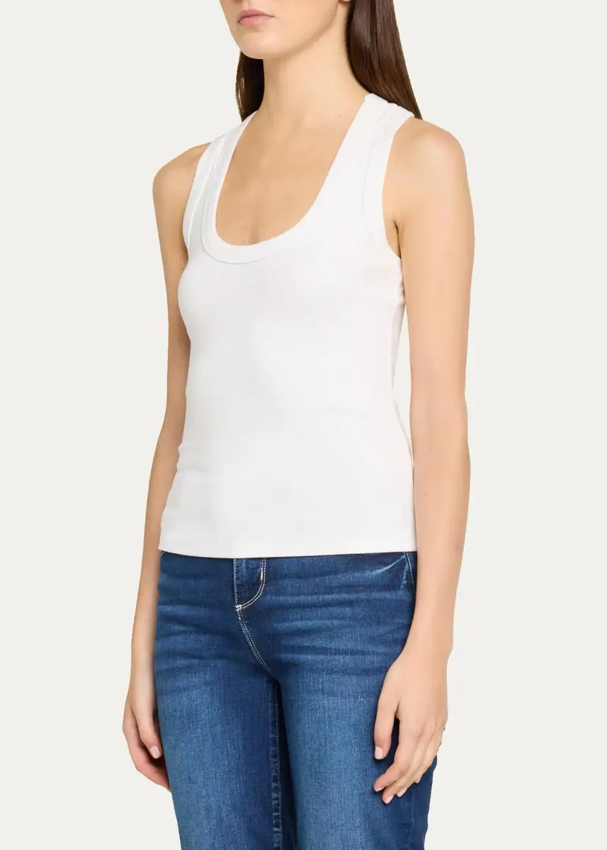 L'Agence Shania Racerback Tank Top | Thumbnail 4 L'Agence Shania Racerback Tank Top | Thumbnail 4