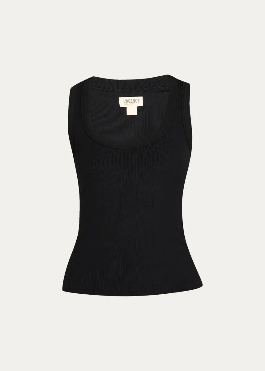 L'Agence Shania Racerback Tank Top | Thumbnail 7 L'Agence Shania Racerback Tank Top | Thumbnail 7