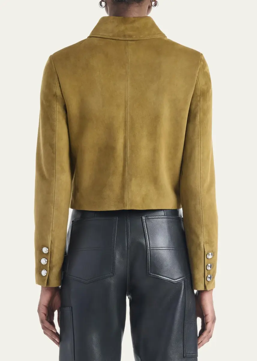 Altuzarra Astley Single-Breasted Suede Jacket | Thumbnail 3