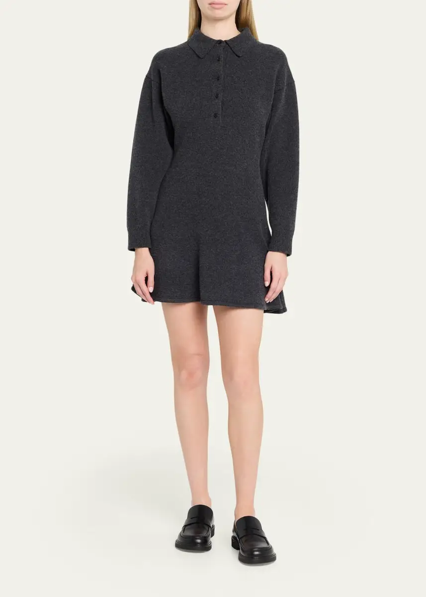 3.1 Phillip Lim Wool-Blend Polo Mini Dress | Thumbnail 2 3.1 Phillip Lim Wool-Blend Polo Mini Dress | Thumbnail 2