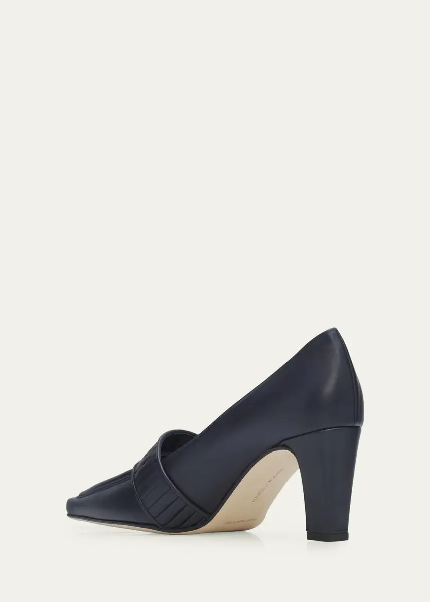 Manolo Blahnik 70mm Mindita Leather Pumps | Thumbnail 2 Manolo Blahnik 70mm Mindita Leather Pumps | Thumbnail 2