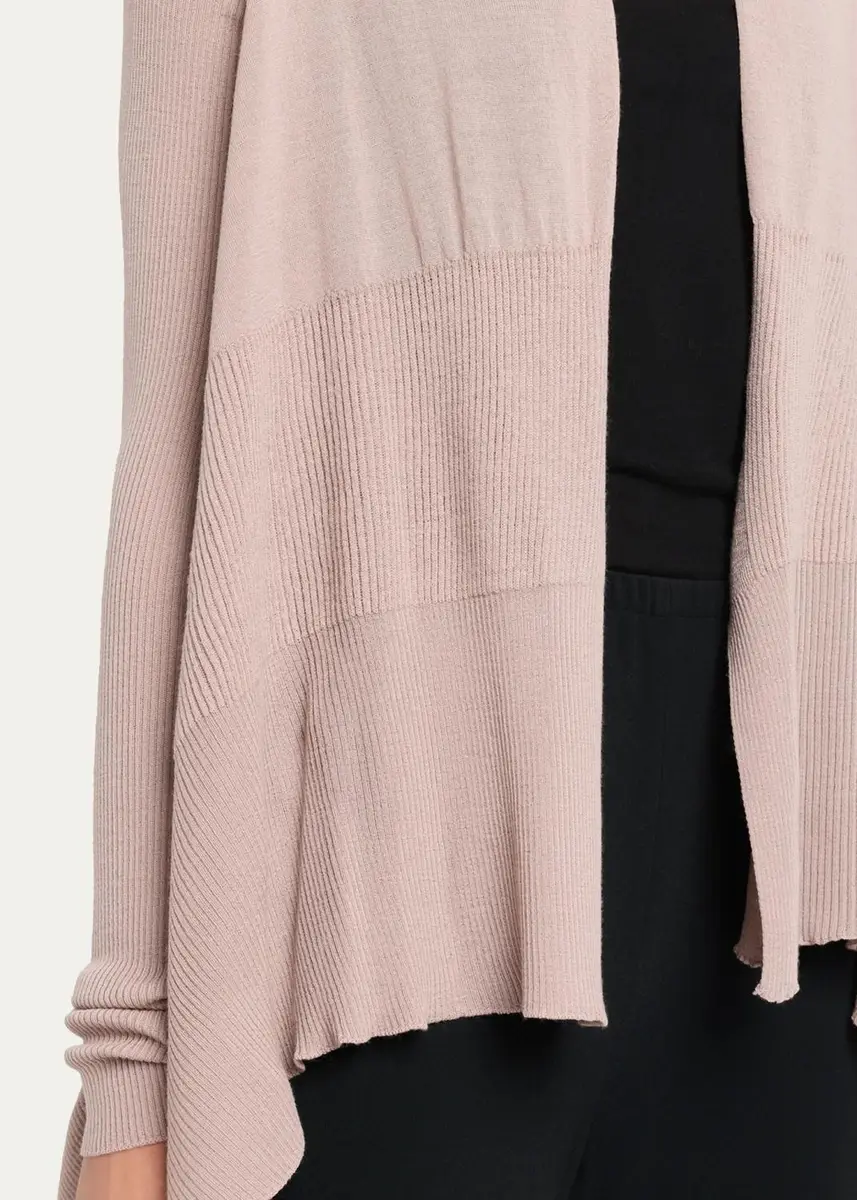 Rick Owens Wool Knit Long Medium Wrap Cardigan | Thumbnail 5